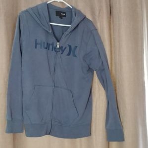 Hurley Zip up Hoodie Dusty Blue